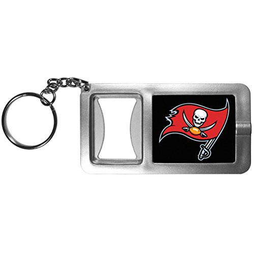 NFL Siskiyou Sports Fan Shop Tampa Bay Buccaneers Flashlight Key Chain with Bottle Opener One Size Black NFL Siskiyou Sports Fan Shop Tampa Bay Buccaneers Flashlight Key Chain with Bottle Opener One Size Black