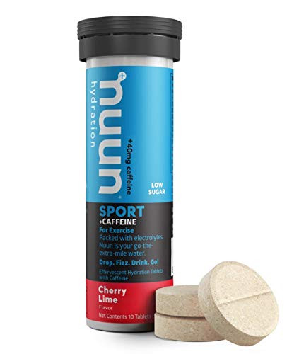 Nuun Sport   Caffeine  Electrolyte Drink Tablets  Cherry Limeade  1 Tube  10 Servings   10 Count  Pack of 1