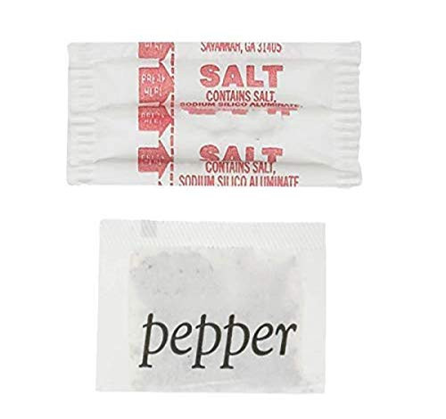 Perfect Stix Salt and Pepper Packets Combo  100 of Each  200 Total Packets