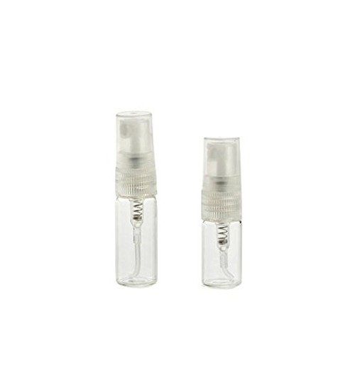 10 Pcs Mini Tiny Clear Glass Spray Bottle Travel Empty Refillable Perfume Cosmetic Liquid Sample Atomizer Bottle Vial Pump Bottles  3ml