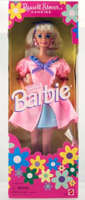 Barbie - Russell Stover Special Edition - Mattel - Blonde - Pink Dress w/ Brush - Limited Edition - Mint - Collectible Barbie - Russell Stover Special Edition - Mattel - Blonde - Pink Dress w/ Brush - Limited Edition - Mint - Collectible