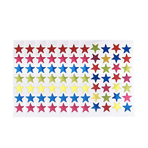 Assorted Colors Star Stickers Labels Reward Star Stickers Self Adhesive Craft Stickers Stars for Scrapbooking or Embellishment 1400pcs
