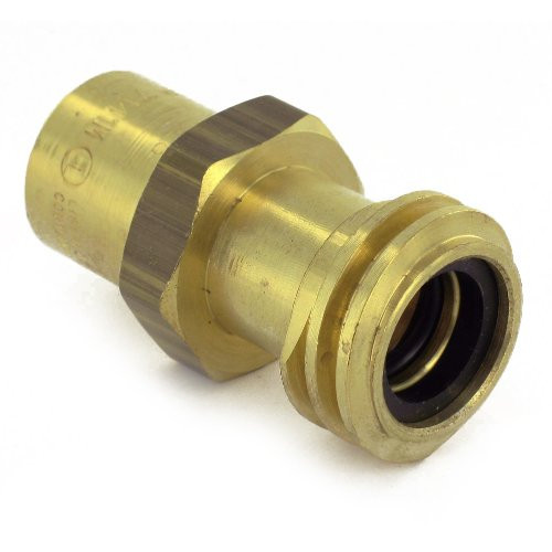Rego 7141M Quick Disconnect Service Check Valve Connector, 3/8" NPT Female Inlet x 1-1/4" ACME Male Outlet