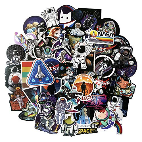 NASA Series Stickers for Laptop  Space Explorer Universe and Galaxy Spacecraft Waterproof Vinyl Sticker for Water Bottle Hydro Flask Car Bumper Skateboard Luggage 50 Pack  NASA Series