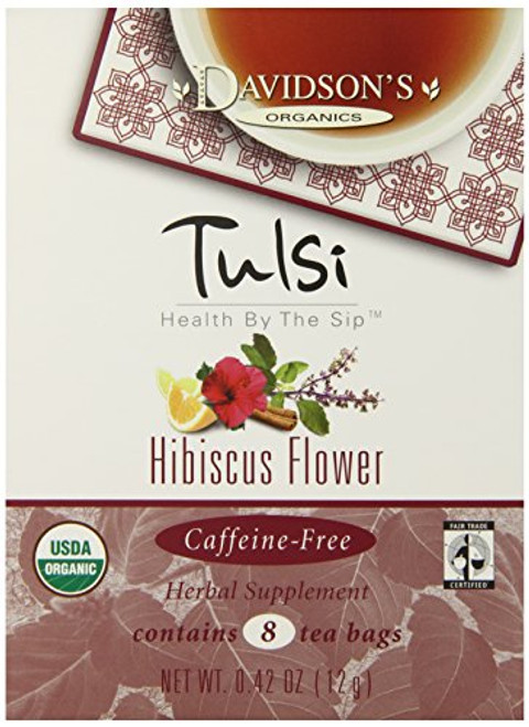 Davidson's Tea Tulsi Hibiscus Flower, 8-Count Tea Bags (Pack of 12) Davidson's Tea Tulsi Hibiscus Flower, 8-Count Tea Bags (Pack of 12)
