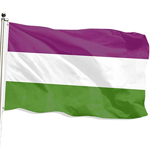 FSFLAG Genderqueer Flag   Genderqueer Pride Flag   Pride Month Flag 3x5   LGBTQ Flags Decorations with Two Brass Grommets