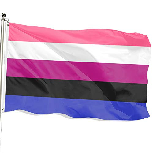 FSFLAG Genderfluid Flag   Genderfluid Pride Flag   Pride Month Flag 3x5   LGBTQ Flags Decorations with Two Brass Grommets