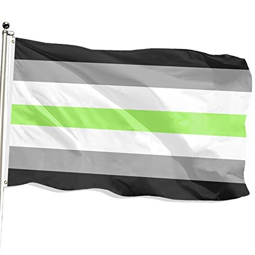 FSFLAG Agender Flag   Agender Pride Flag   Pride Month Flag 3x5   LGBTQ Flags Decorations with Two Brass Grommets