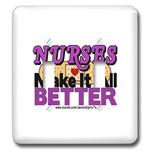3dRose lsp 16634 2 Nurses Make It All Better Purple Toggle Switch