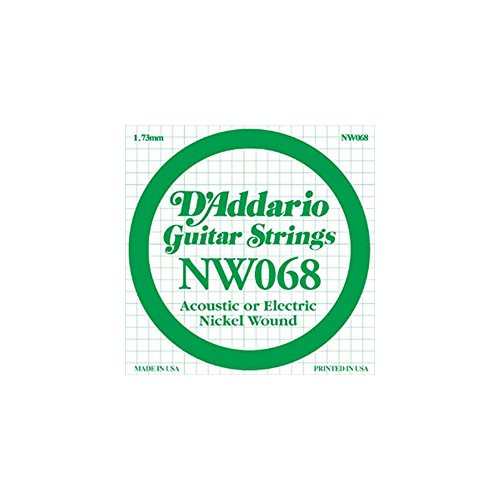 D Addario NW068 Nickel Wound Electric Guitar Single String   068