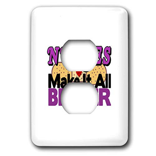 3dRose lsp 16634 6 Nurses Make It All Better Purple Outlet Cover