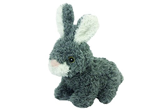 Multipet Look Who s Talking Plush Talking Rabbit Dog Toy  6 Inch