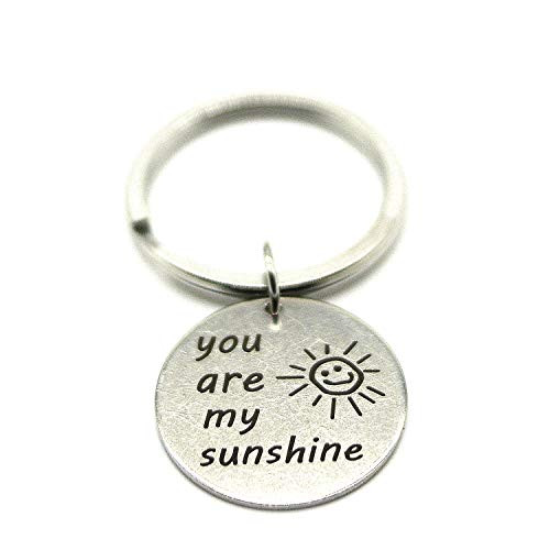 M T 2015 Stainless Steel Charm Inspiration Jewelry  You are My Sunshine  06  Key Chain Without Chain
