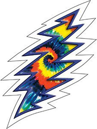 C D Visionary Grateful Dead   Tye Dye Bolt C Sticker  S 3023 C