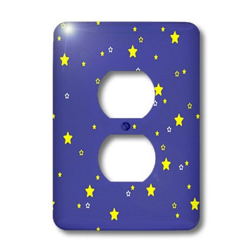 3dRose LLC lsp_23415_6 Blue Sky with Stars, 2 Plug Outlet Cover 3dRose LLC lsp_23415_6 Blue Sky with Stars, 2 Plug Outlet Cover