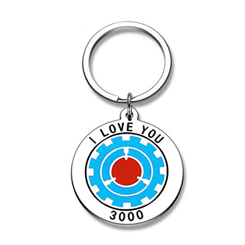 I Love You 3000 Keychain Couple Gifts for Wife Husband Girlfriend Boyfriend Iron Mans Heart Keyring for Avengers Fans Women Men Anniversary Birthday Christmas Dad Daughter I Love You 3000 Keychain Couple Gifts for Wife Husband Girlfriend Boyfriend Iron Mans Heart Keyring for Avengers Fans Women Men Anniversary Birthday Christmas Dad Daughter