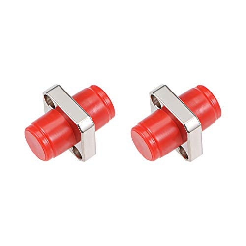 uxcell FC to FC Fiber Coupler Flange Type Fiber Optical Adapter Connector for Server Rack  Patch Panel Singlemode Multimode 2Pcs
