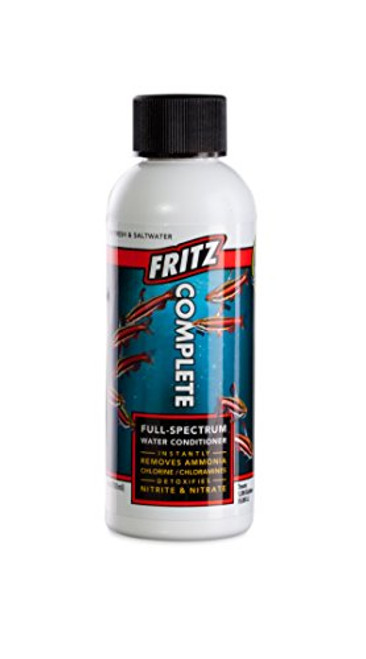 Fritz Aquatics Fritz Complete Water Conditioner Dechlorinator for Fresh Salt Water Aquariums 4 oz 47505 Fritz Aquatics Fritz Complete Water Conditioner Dechlorinator for Fresh Salt Water Aquariums 4 oz 47505