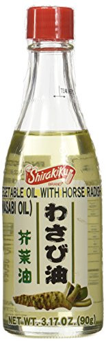 Shirakiku Vegetable Oil with Horse Radish  Wasabi Oil  in 3 17oz Bottle