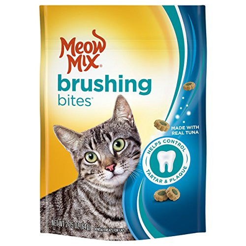 Meow Mix Brushing Bites Cat Dental Treats Made With Real Tuna  2 25 Oz
