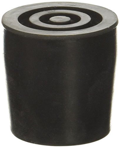 Essential Medical Supply Replacement Walker Commode Tips  Black  1