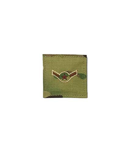 US Air Force 2x2 OCP Spice Brown Rank with Hook Fastener  E2 Airman