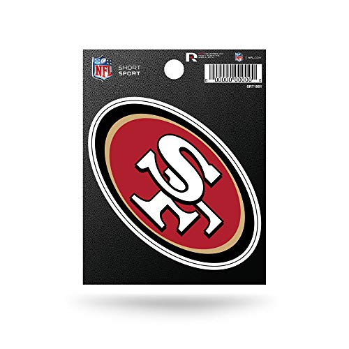 NFL Rico Industries Die Cut Team Logo Short Sport Sticker  San Francisco 49ers