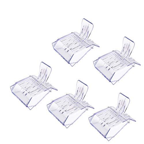 Flexzion Queen Bee Cage  5 pcs  Transparent Plastic Clip Catcher Trap Box Beekeeping Tool for Beekeepers
