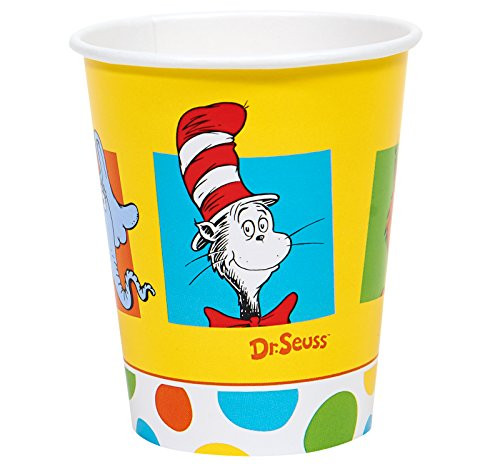 BirthdayExpress Dr Seuss Cat in The Hat Party Supplies - 9 oz. Paper Cups (8) BirthdayExpress Dr Seuss Cat in The Hat Party Supplies - 9 oz. Paper Cups (8)