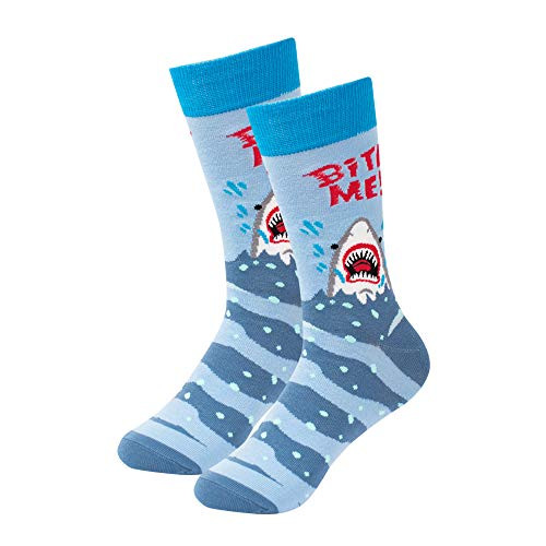 Men s Fun Dress Socks Crew Colorful Funky Fancy Novelty Funny Casual Patterned Socks for Men 1 Pair BiteMe Men s Fun Dress Socks Crew Colorful Funky Fancy Novelty Funny Casual Patterned Socks for Men 1 Pair BiteMe