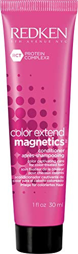 Redken Color Extend Magnetics Conditioner   For Color Treated Hair   Protects Color   Adds Shine   With Amino Acid   Sulfate Free   1 Fl Oz