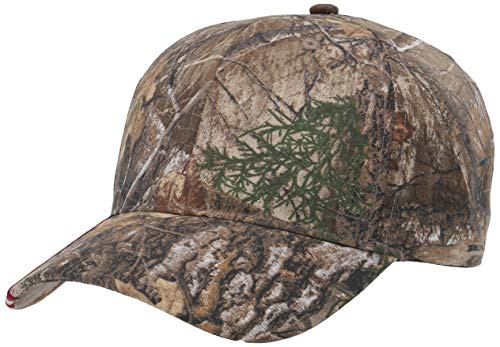 Marky G Apparel Camo Cap with Flag Visor  Realtree Edge  Adjusta