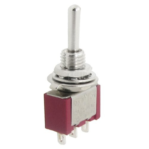 Uxcell On Off On 3 Position Momentary Toggle Switch  AC  250V  2 Amp  120V  5 Amp SPDT