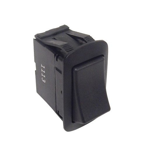 Morris 70175 Rocker Switch  DPDT  On  Off  On   Quick Connect Spade Terminals  Black