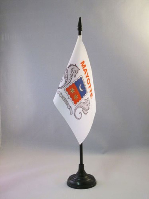 AZ FLAG Mayotte Table Flag 4 x 6 French Region of Mayotte Desk Flag 15 x 10 cm Black Plastic Stick and Base AZ FLAG Mayotte Table Flag 4 x 6 French Region of Mayotte Desk Flag 15 x 10 cm Black Plastic Stick and Base