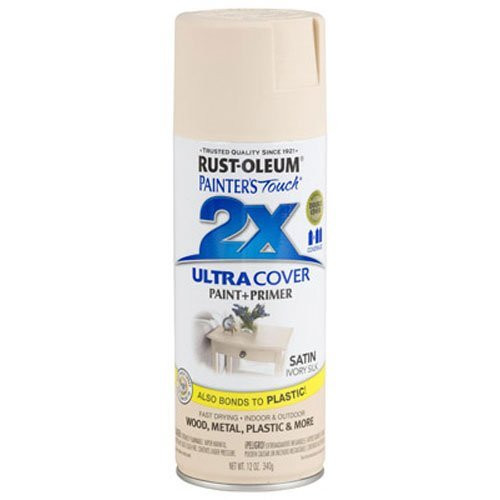 Rust Oleum 249073 Painter s Touch Multi Purpose Spray Paint  12 Ounce  Satin Ivory Silk