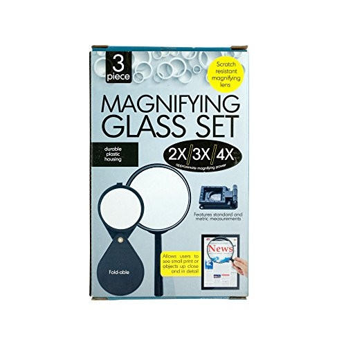 Kole Imports OD388 Magnifying Glass Set