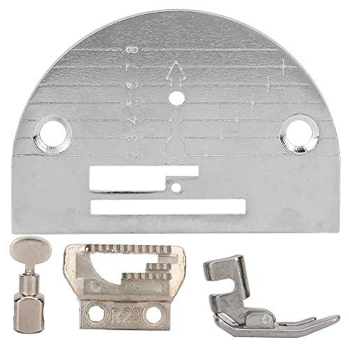HEEPDD Metal Needle Plate  Clamp Sawing Tooth Foot Presser Kit for Industrial Domestic Sewing Machine
