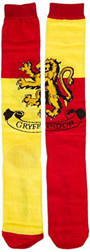 Harry Potter Gryffindor House Knee High Socks  Multi  Fits Shoe Size 4 10 Size 9 11