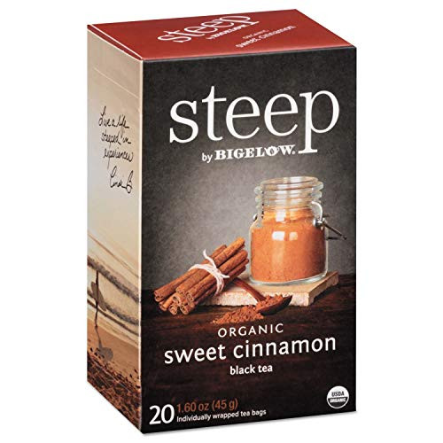 steep by Bigelow Organic Sweet Cinnamon Black Tea  20 Count