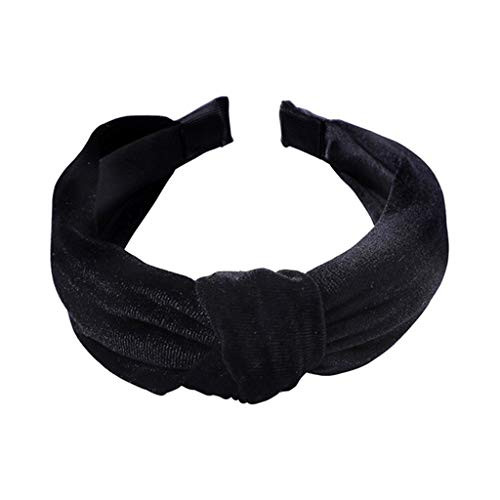 1Pcs Velvet Headbands for Women Wide Headbands Knot Turban Headband Vintage Hairband Elastic Hair Hoops Fashion Hair Accessories for Women and Girls Black 1Pcs Velvet Headbands for Women Wide Headbands Knot Turban Headband Vintage Hairband Elastic Hair Hoops Fashion Hair Accessories for Women and Girls Black