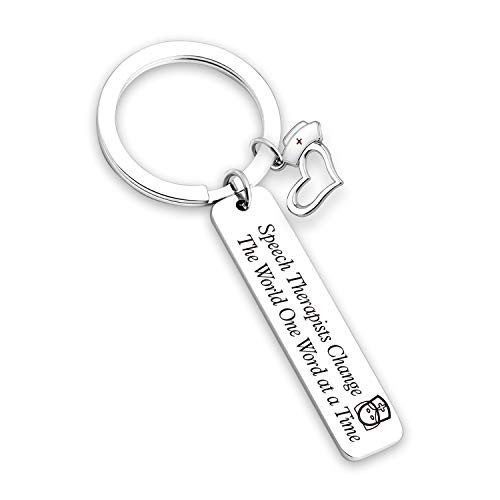 Speech Language Pathologist Slp Gift Speech Therapist Keychain Thank You Gift Inspirational Keyring Teacher Speech Therapist Gift  KN Speech Therapists621