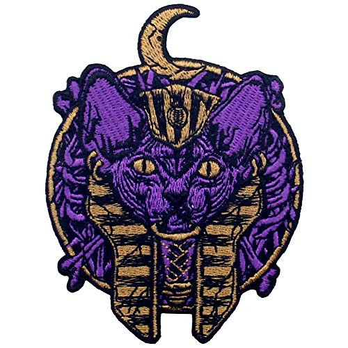 ZEGINs Ancient Egypt Anubis Patch Embroidered Applique Iron On Sew On Emblem