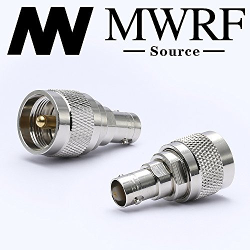 MWRF Source 2PCs BNC Female to PL259  RF coaxial Coax Adapter BNC Female to UHF Male PL 259 PL259