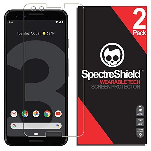 Spectre Shield  2 Pack  Screen Protector for Google Pixel 3 Accessory Google Pixel 3 Screen Protector Case Friendly Full Coverage Clear Film