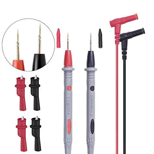 1000V 20A Multimeter Test Leads Probes Banana Plug  Digital Multimeter Probes Electrical Test Probe and 2 Set Alligator Clips
