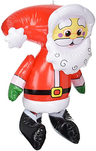 Rhode Island Novelty 24  Tall Christmas Santa Inflatable ~ Indoor Or Outdoor Decor