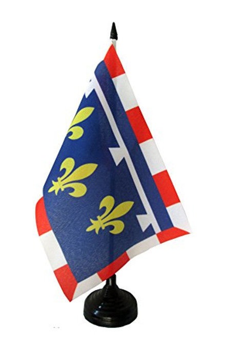 AZ FLAG Centre Table Flag 5 x 8 French Region of Centre Desk Flag 21 x 14 cm Black Plastic Stick and Base AZ FLAG Centre Table Flag 5 x 8 French Region of Centre Desk Flag 21 x 14 cm Black Plastic Stick and Base