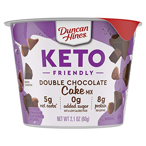 Duncan Hines Keto Friendly Cake Cups Double Chocolate Cake Mix  2 1 Oz