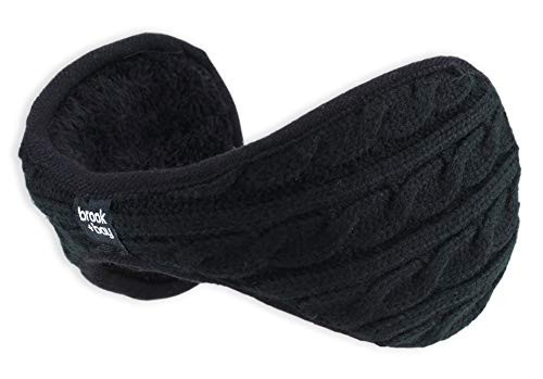 Ear Muffs for Women   Winter Ear Warmers   Soft   Warm Cable Knit Furry Fleece Earmuffs   Ear Covers for Cold Weather